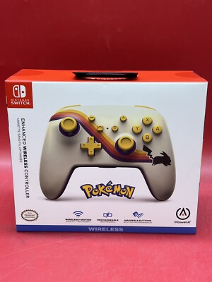PowerA - Wireless Nintendo Switch Controller (Pokemon Pikachu Retro - White)