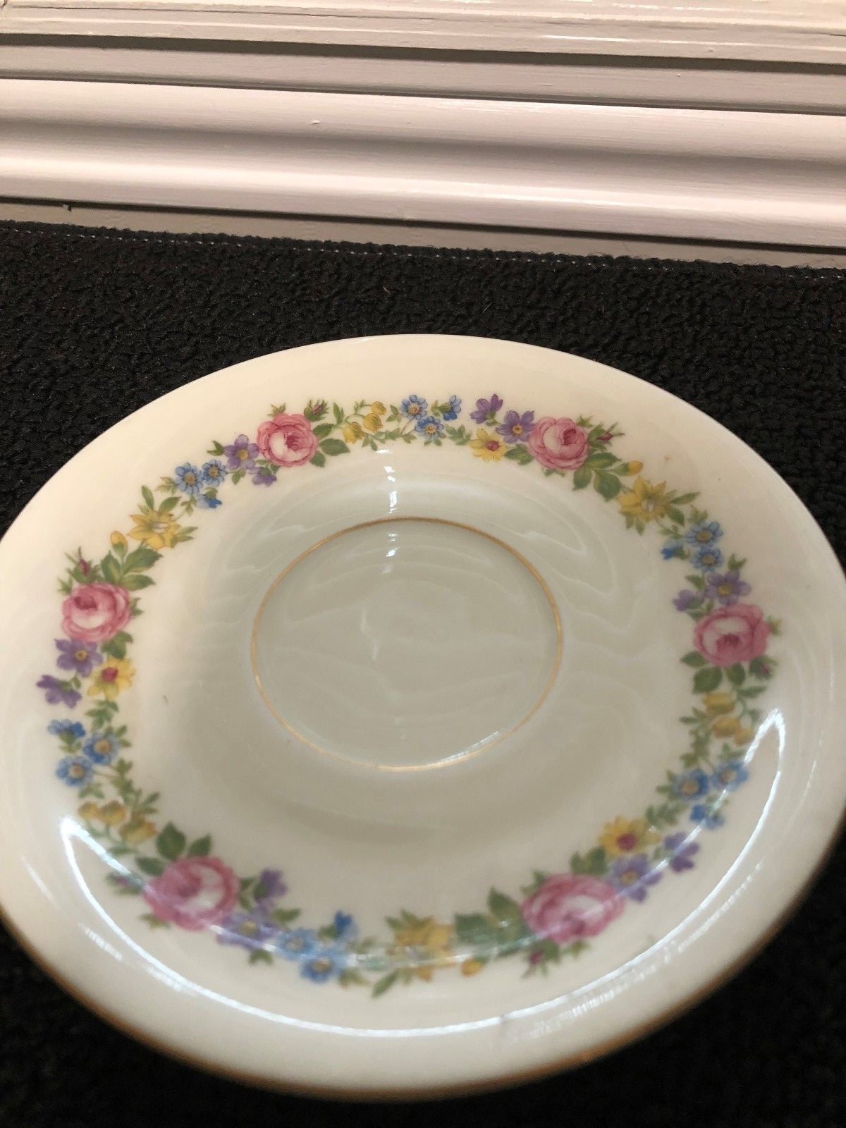 Czechoslovakia China Design # 23458  set of 4 saucers pre-owned