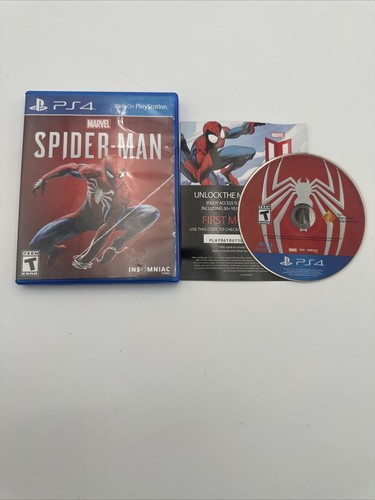 Marvel's Spider-Man (Sony PlayStation 4 PS4, 2018) W/ Insert