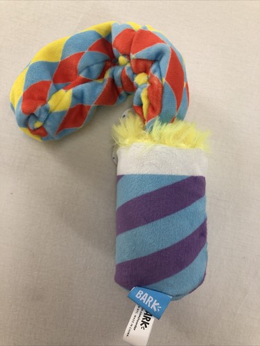 Bark Box Birthday Make Some Noise Party Blower Crinkly Squeaky Dog Toy One Size