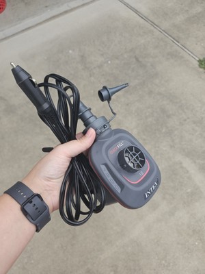 Intex Quick Fill DC Power 12 Volt Electric Air Pump Car Plug
