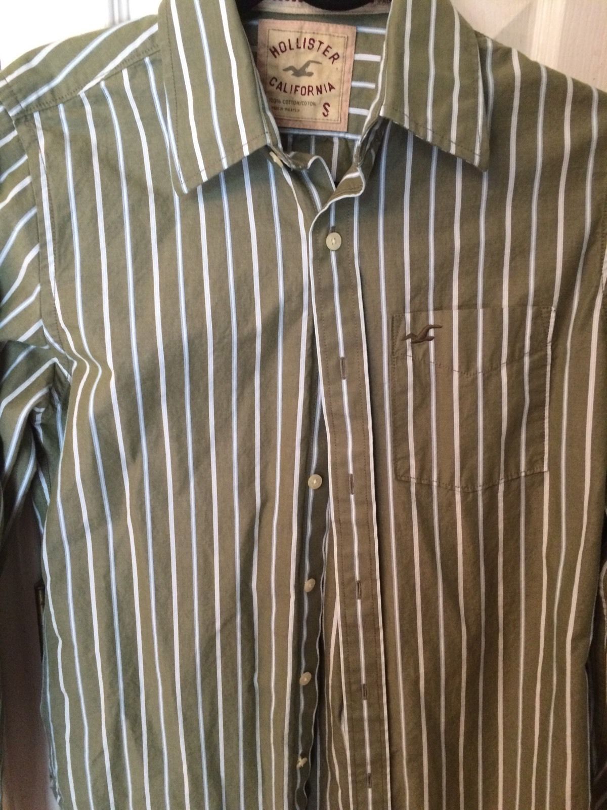 Hollister Striped Dress Shirts for Men