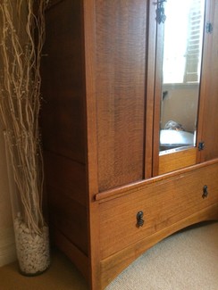 Assorted Antique Wardrobe Furniture Silky Oak Hardwood Antiques