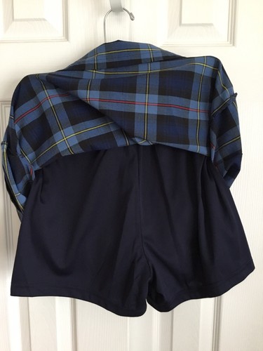 French Toast Blue Plaid Uniform Scooter Skirt Size 14.5 Plus