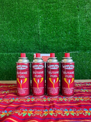 New Butane Fuel Gas Canisters Portable Camp Camping Stove Cartridge (4)can