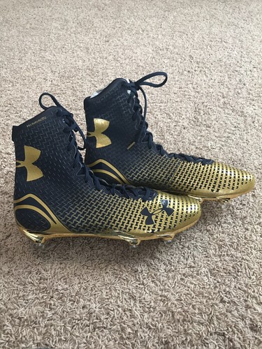 Notre Dame Irish Football Under Armour Team Issued 2014 Cleats New Size 13 ND
