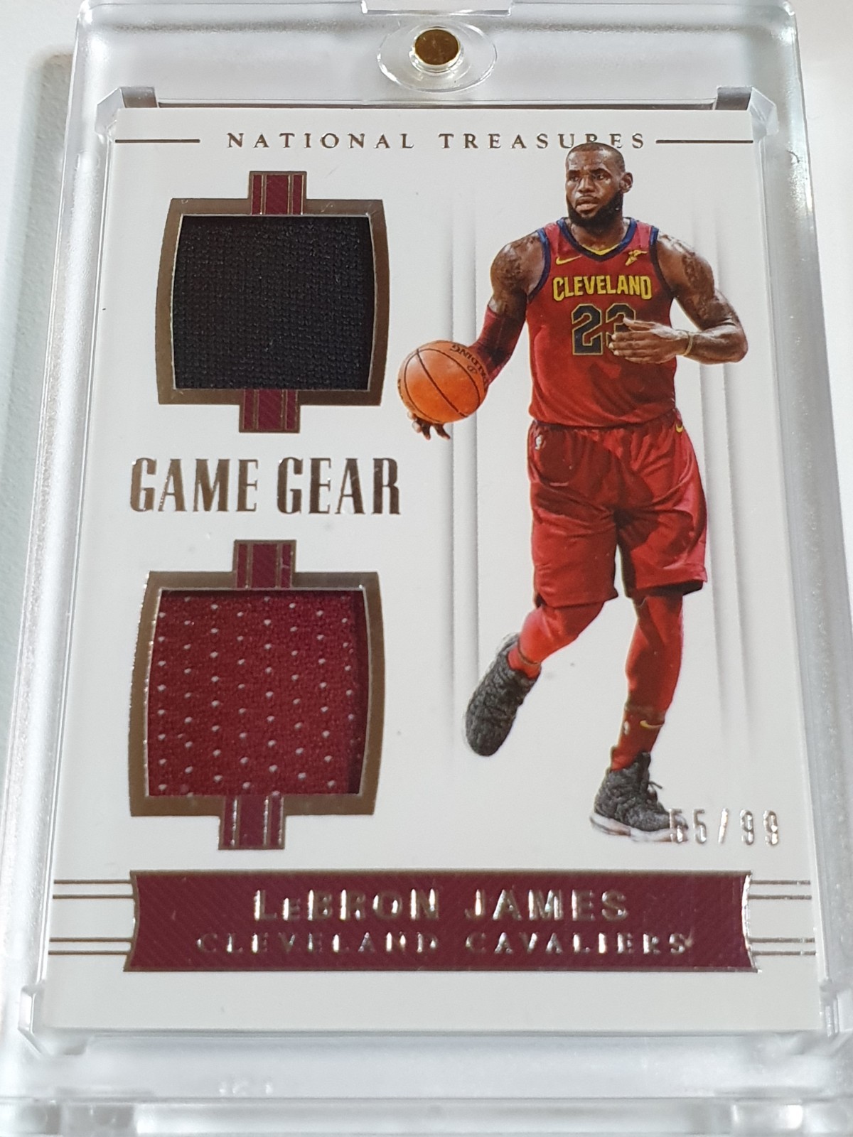2017 Panini National Treasures LeBron James #PATCH /99 Game
