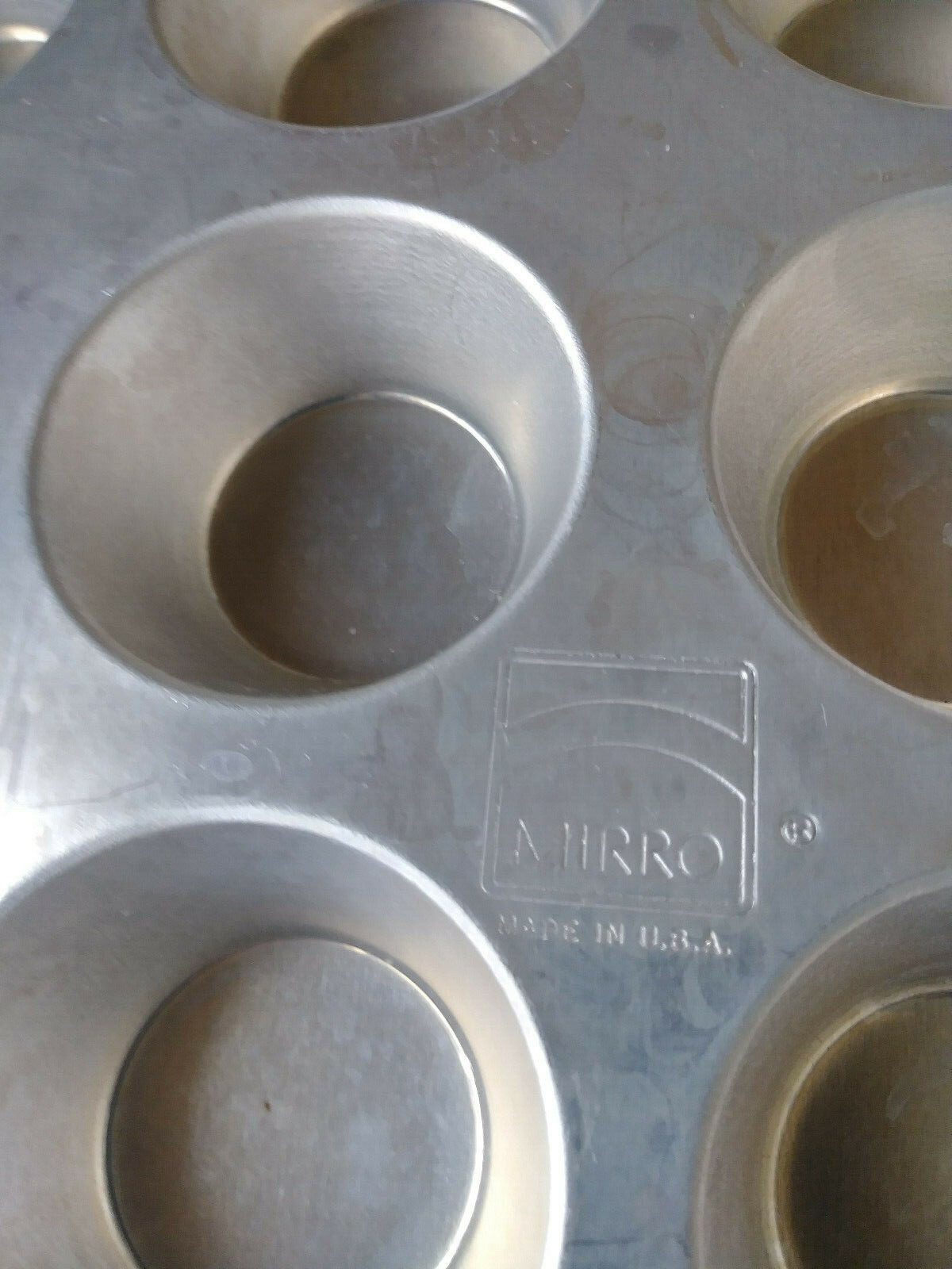 Lot of 3--12 cup Mini Muffin Cupcake Aluminum Baking Pans 2 Mirro 1 Happy Home