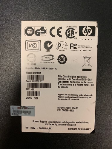 HP Storageworks Ultrium 448 SAS  DW086A