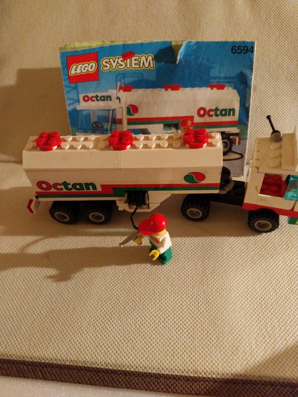 Lego System 6594 Camion Citerne Octan 1992 Complet Avec Notice Sans Boite
