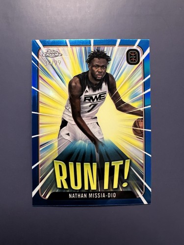 その他 Topps Chrome Nathan Missia-Dio Black /10 2023/24 TOPPS CHROME OTE BASKETBALL NATHAN MISSIA-DIO RWE