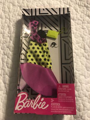 Barbie Fashionistas Complete Look Outfit Polka Dot Dress Purse Bracelet New
