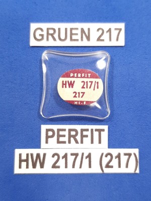 Vtg GRUEN 217 Model ''HW 217/1 (217)'' BB PERFIT Watch Glass Crystal Piece NOS New