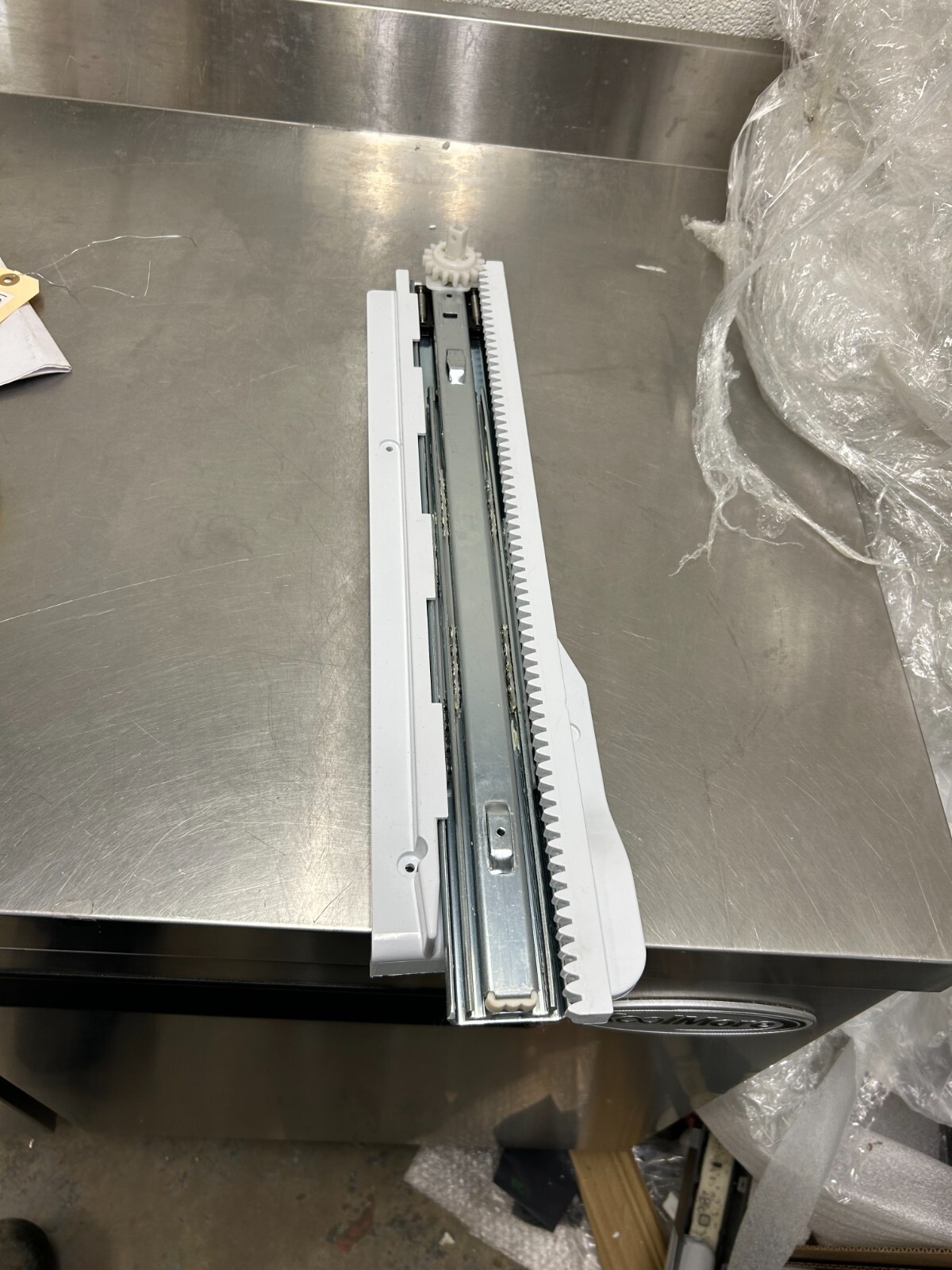 LG Refrigerator Freezer Drawer Slide Rail Assembly, Left MEG63342802