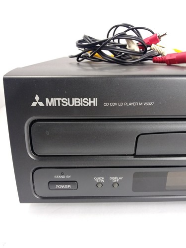 Mitsubishi CD CDV LD Laser Disc Player M-V6027 Tested Works