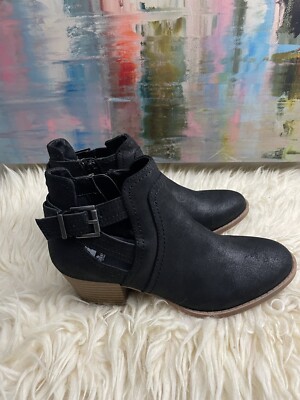 Fergalicious by Fergie Banger Ankle Boots, Women's Size 5 M, Black NEW 