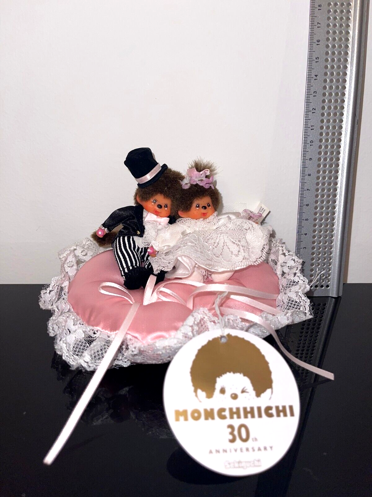 Monchhichi Wedding Heart Ring Pillow Cushion Monchichi