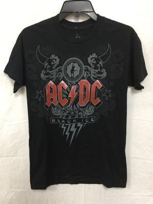 LIQUID BLUE MEN'S CREWNECK AC/DC TSHIRT BLACK COMBO S - NEW WITHOUT TAG 5878