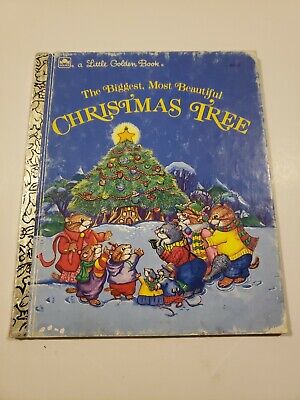 The Biggest, Most Beautiful Christmas Tree  Books Little Golden 1985 HC