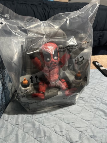 New & Sealed Baby Deadpool Popcorn Bucket & Drink Combo
