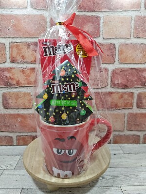 2019 M&M's RED Character Limited Edition Christmas 14 oz Ceramic Mug NWT