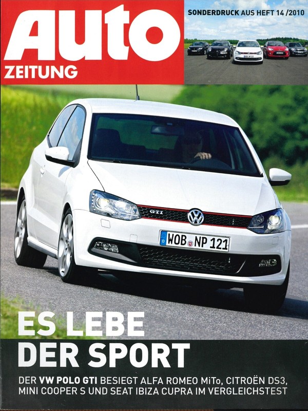 Autozeitung Sonderdruck Aus Heft 14/2010 - Vergleichstest Vw Polo Gti