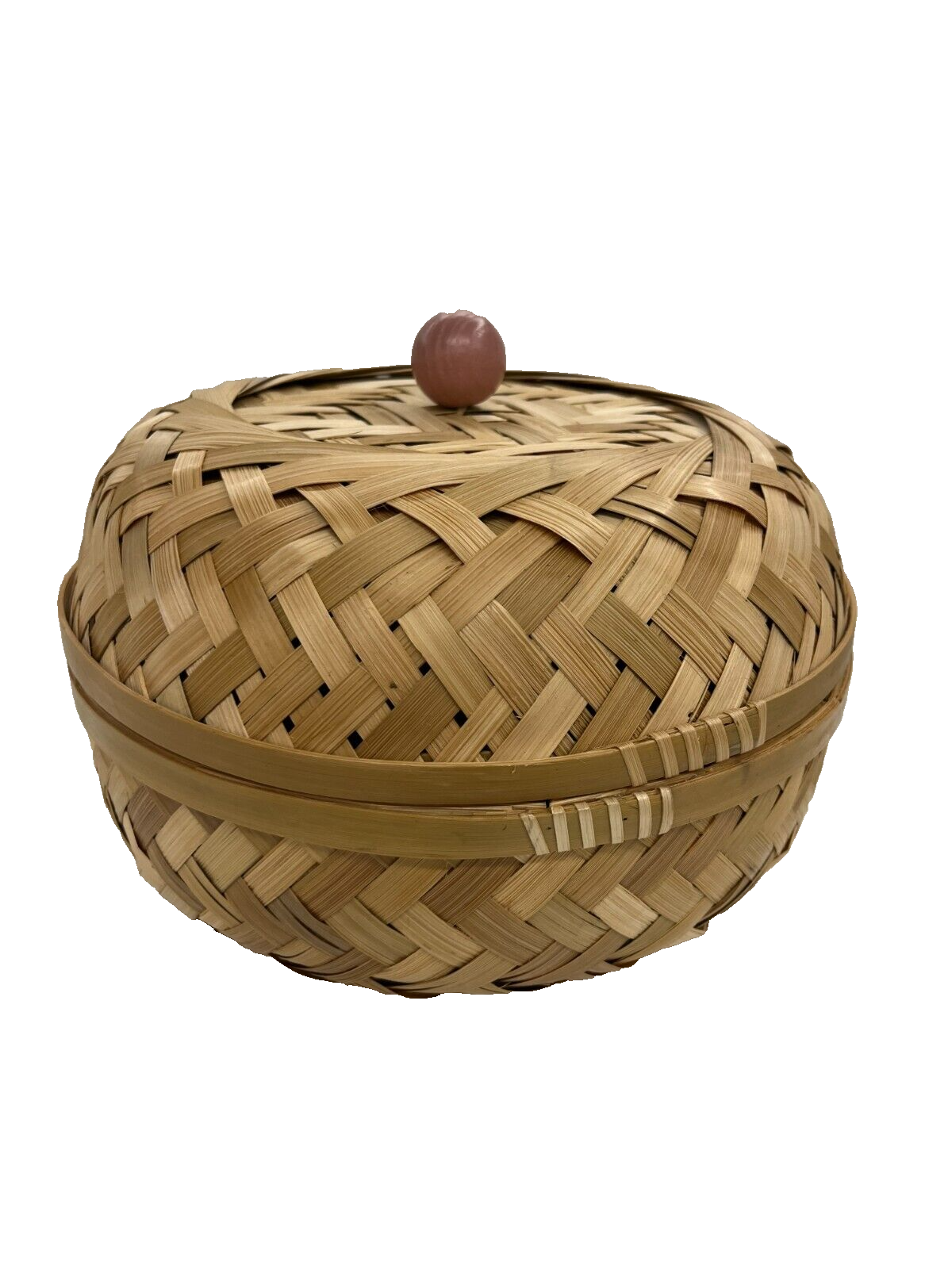 K*様 CHILEWICH36x49BASKET WEAVE　Bamboo_Du Vintage Japanese hexagonal weave bamboo basket (1900's