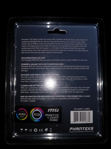 Phanteks PH-LEDKT_Combo: RGB LED Strip Combo Set - Retail Cases