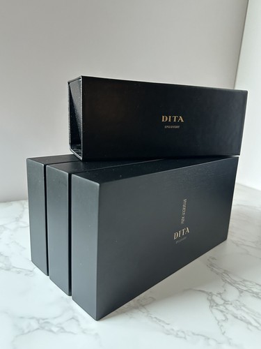 Pre-owned Dita Epiluxury Limited Edition Eplx.8 Des008-a-03 Rose Gold Black Iron Polarized In Gray