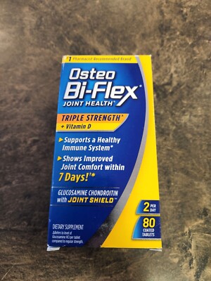 Osteo Bi-Flex Joint Health Triple Strength + Vitamin D 80 Tablets Exp 01/26 & UP