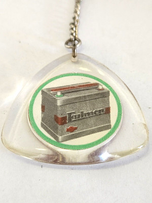 Keychain Automobile - BATTERIES FULMEN - Vintage 1960s - Garages