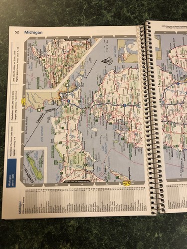 2019 Road Atlas Rand McNally Travel Map United States USA Canada Spiral Bound