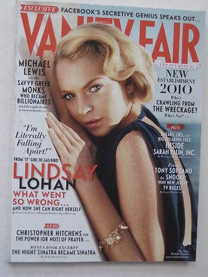 Film Magazine VANITY FAIR - October 2010 - Lindsay Lohan | eBay