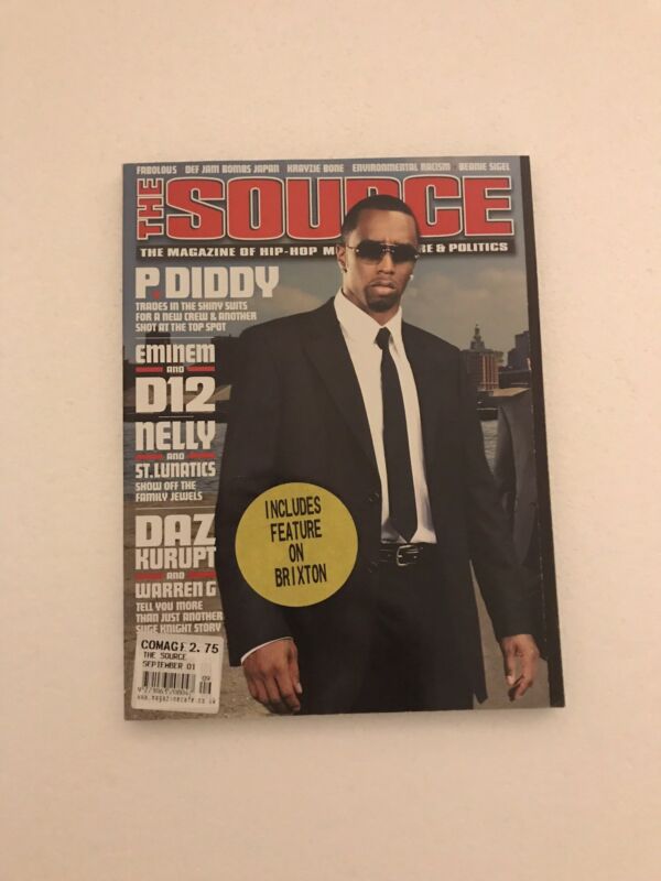 The Source Magazine - With P.Diddy On The Cover. September 2001. Issue144