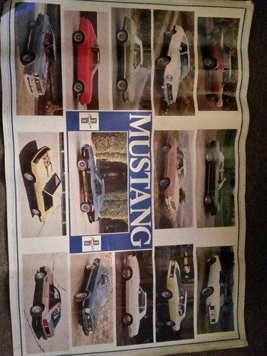6 Vintage Mustang Posters