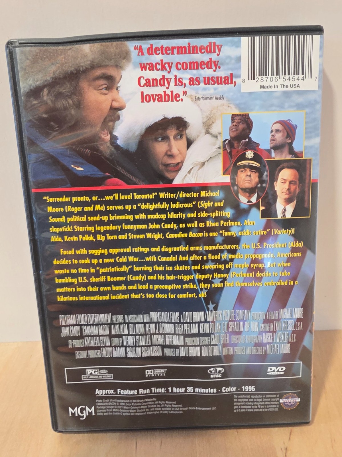 Canadian Bacon DVD 1995 John Candy Alan Alda MGM Comedy
