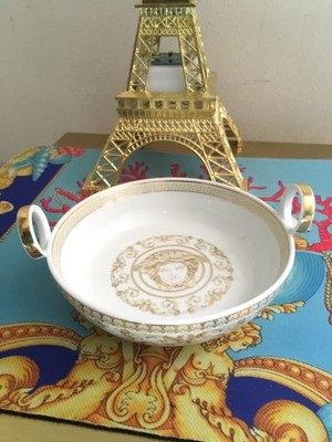 VERSACE MEDUSA Gold BOWL DISH ROSENTHAL New $450 Christmas  SALE