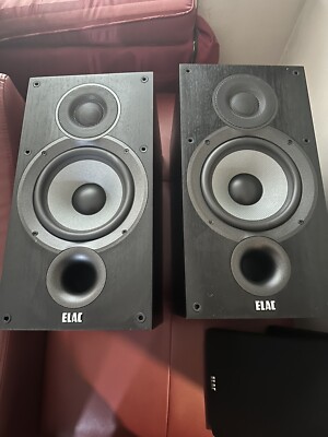 ELAC Debut 2.0 B6.2 2-Way Bookshelf Speakers DB62-BK (Black, Pair) Mint Cond