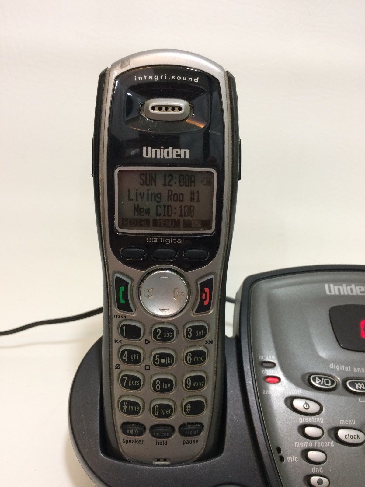 Cordless Phone Base Charger TRU 9480 Uniden Phone Answering System