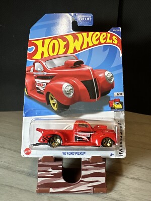 2022 Hot Wheels '40 Ford Pickup Drag Strip Red #181(D18)