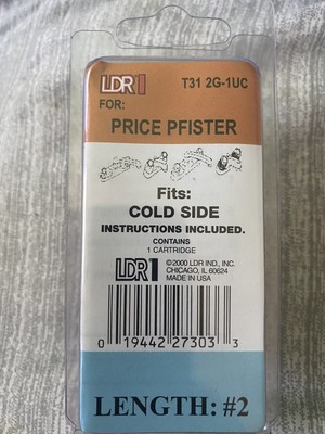 LDR Price Pfister Faucet Stem Rebuild Kit fits Cold Side T31 2G-1UC