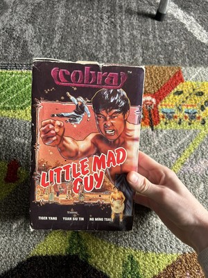 Little Mad Guy VHS Tape Starring Tiger Wang Kung Fu Classic HTF OOP Big Box