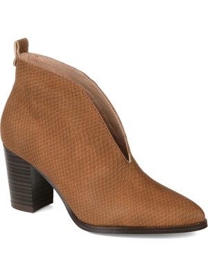 

JOURNEE COLLECTION Женские бежевые ботильоны без шнуровки с V-образным вырезом Bellamy Toe Block Heel 8,5 M, Бежевый, BELLAMY-BOOTIE