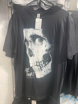 EVIL DEAD 2 BLACK T-SHIRT B&W PHOTO GILDEN SOFT STYLE NEW WITH TAG!! LARGE!!