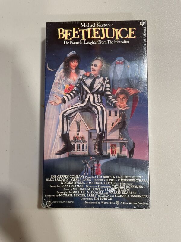 Beetlejuice (1988) VHS - Brand New - Still Sealed - Some Wear On The Sides