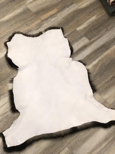 Genuine Spotted Sheepskin Rug Throw – shade of brown Super Fluffy And Cute Lamb