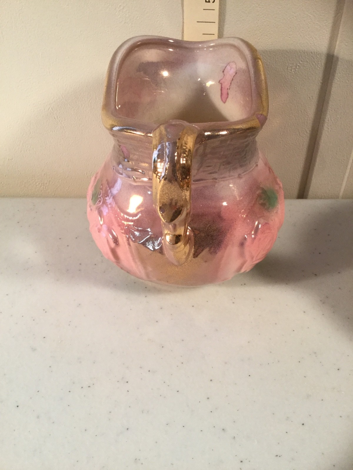 Vintage Rose Floral Cream and Sugar Handmade Marked Beautiful Nice Colors