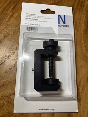 NOVOFLEX UNIKLEM 42 Universal Clamp – Brand New & Unused – Genuine Novoflex