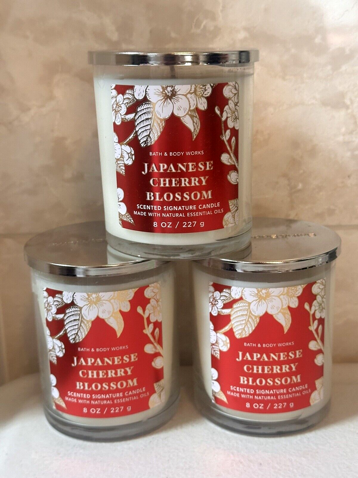 [新品未開栓]雪夜月 Season 3 Favorite Model 720ml Bath & Body Works Japanese Cherry Blossom Single Wick Candle