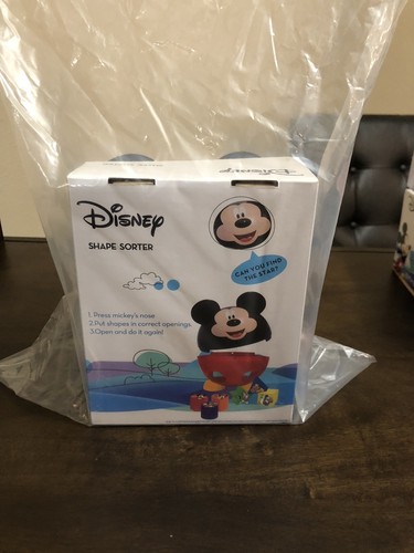 Disney Mickey Mouse Clubhouse Talking Shape Sorter 12M + 6 Shapes Included NEW